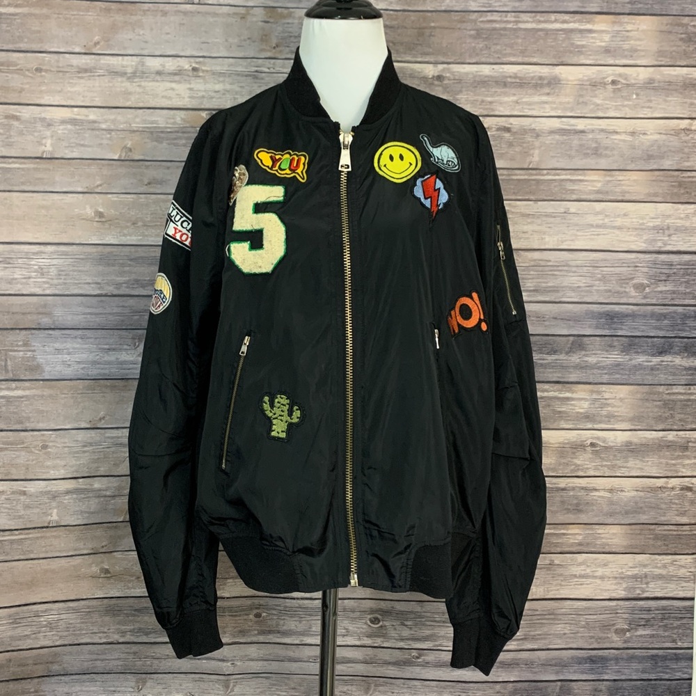 It Girl Black Patch Jacket